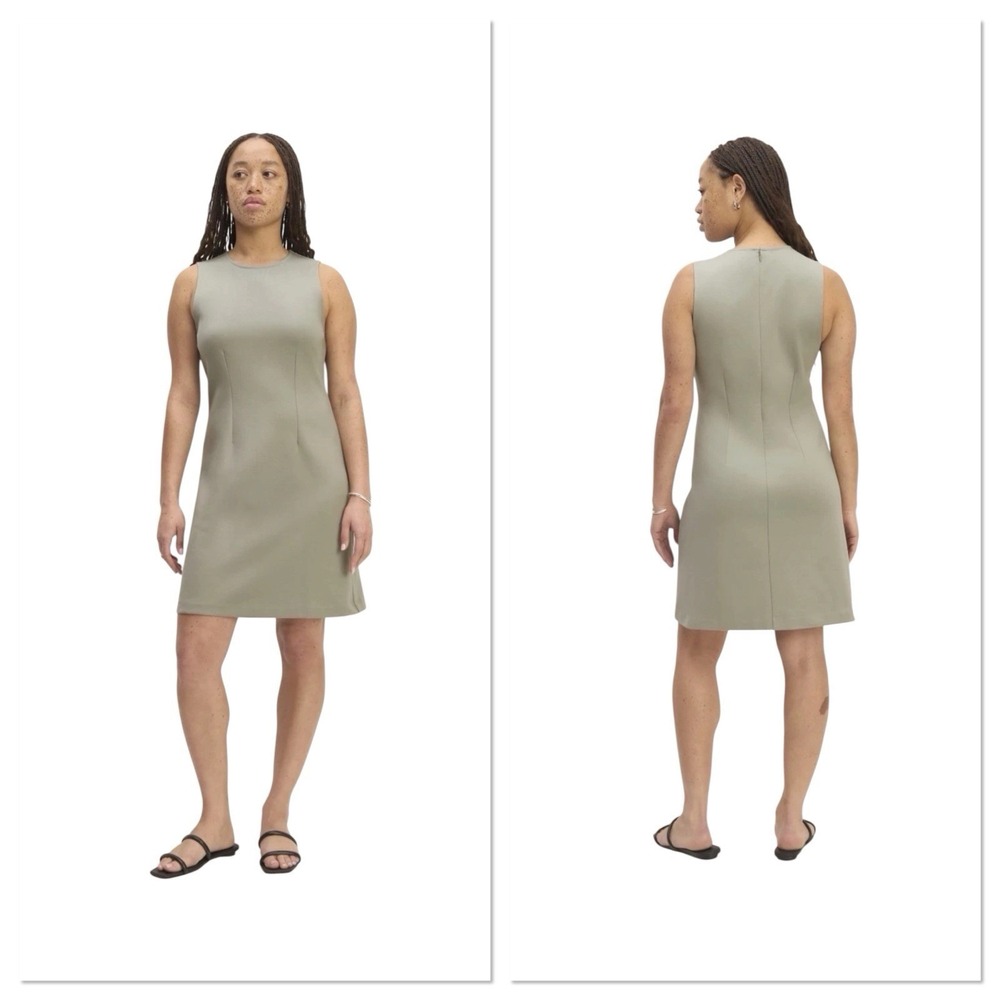 Everlane Sage Green The Dream '90s Shift Dress Office Professional Womens Sz XL